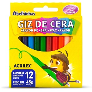 Big Giz de Cera 12 Cores Acrilex