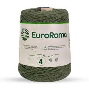 Barbante N.4 805 - Verde Militar 600g EuroRoma
