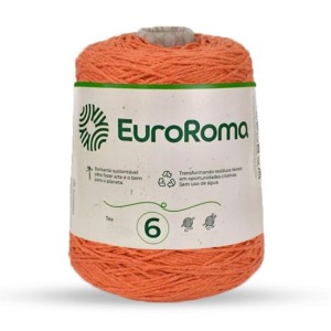 Barbante N.6 750 - Laranja 600g EuroRoma