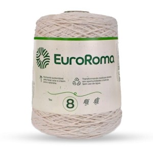 Barbante N.8 100 - Natural 600g EuroRoma