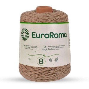 Barbante N.8 1110 - Bege 600g EuroRoma