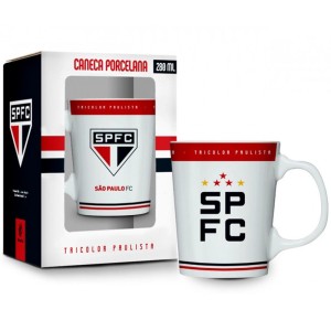 Caneca Porcelana Premium 280ml - São Paulo Brasfoot