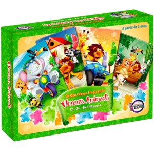 Quebra-Cabeça Progressivo - Floresta Animada Toia Brinquedos