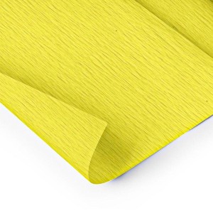 Papel Crepom Impermeável 48cm x 2m - Amarelo