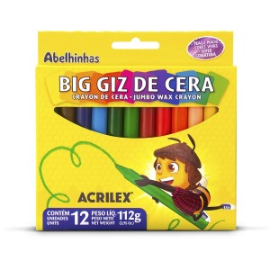Big Giz de Cera 12 Cores Acrilex