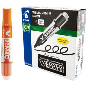 Pincel Marcador para Quadro Branco V-Board Master Laranja c/12 Pilot
