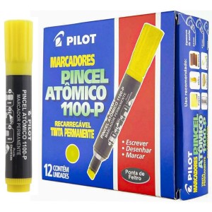 Pincel Atômico 1100-P Amarelo c/12 Pilot