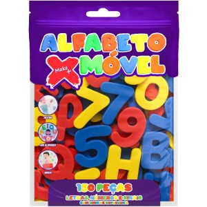 Alfabeto Móvel de EVA - 150 Peças Make+