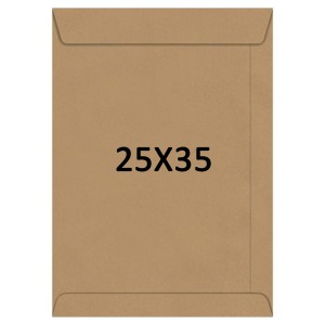 Envelope 25cm x 35cm - Kraft Natural c/10 Scrity