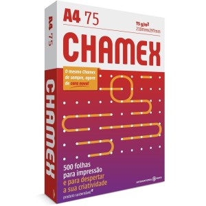 Papel Sulfite A4 Branco 75g 500 Folhas Chamex