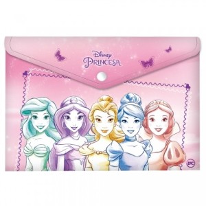 Malote A4 com Botão - Princesas 2668 DAC