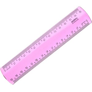 Régua 15cm Rosa New Line Waleu