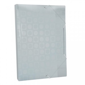 Pasta com Elástico 20mm Decorada Transparente 302TR DAC