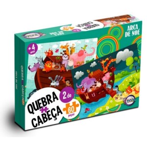 Quebra-Cabeça - Arca de Noé 60 Peças 12156 Toia Brinquedos
