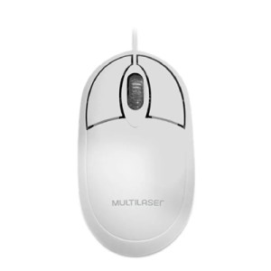 Mouse USB Óptico Azul Branco MO302 Multilaser