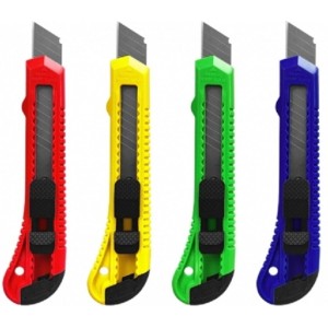 Estilete Largo 18mm Colorido Gatte